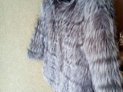 Шуба чернобурка