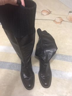 Сапоги кожаные