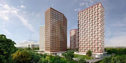 1-к апартаменты, 48.6 м², 21/21 эт.