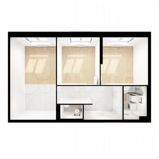 2-к квартира, 61.1 м², 14/24 эт.