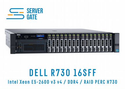 Сервер dell R730 16SFF 2 x E5-2698v3 512 GB