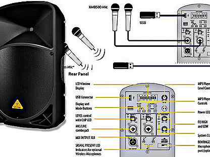 Схема behringer b112d