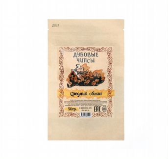 Дубовые чипсы среднего обжига 50 гр
