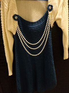 Платье нарядное,вязанное,новое Турция