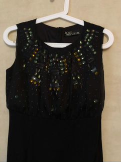 Черное платье миди love republic c камнями