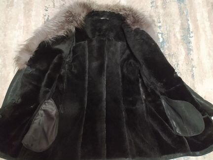 Дублёнка с чернобуркой