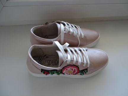 Полуботинки кожа розовые р-р 37 (новые)