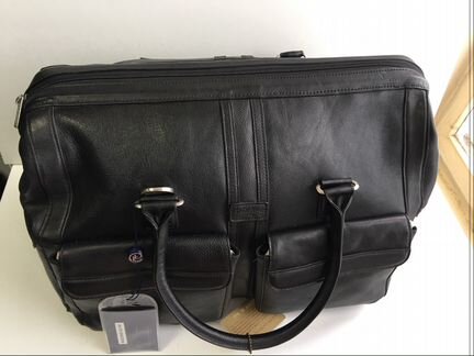 Дорожная сумка саквояж из натуральной кожи