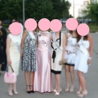 Платье нежно-розовое (Италия)