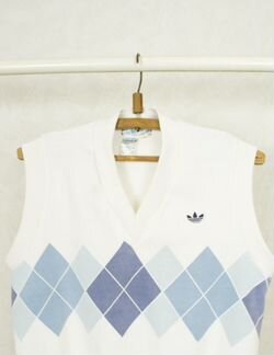 Винтажная оверсайз жилетка Adidas (70-е)
