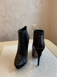 Ботильоны из натуральной кожи и замши