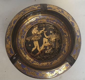Пепельницы с позолотой 24 K Gold и металлическая