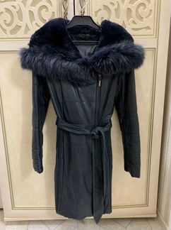 Кожаное пальто