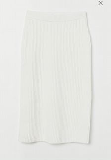 Трикотажная юбка рельефной вязки H&M