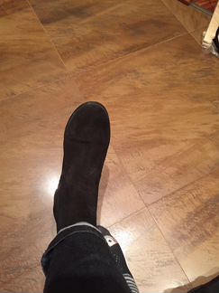 Ботильоны/ботинки из натуральной замши