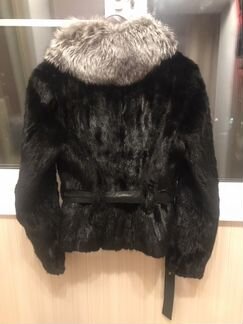 Шуба автоледи норка+чернобурка