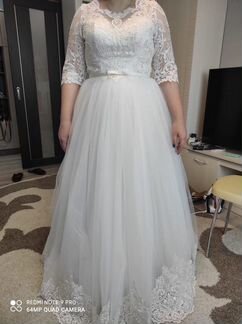 Свадебное платье новое 50-52