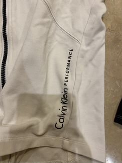 Кофта на молнии Calvin Klein белая S-M оригинал сш