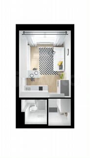 Квартира-студия, 19.8 м², 6/33 эт.