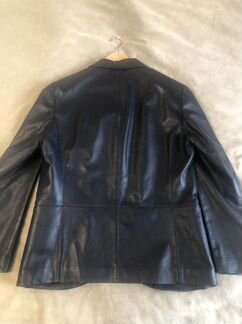 Кожаный пиджак мужской Armani