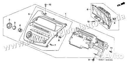 Автомагнитола для Хонда civic 5D