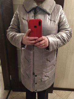 Куртка, плащ с пайетками, новая на 54 или 54-56