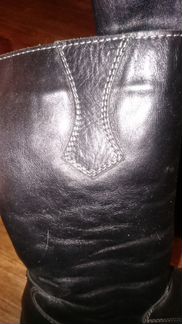 Зимние, черные сапоги