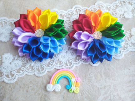 Радужные бантики