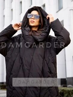 Черное зимнее пальто